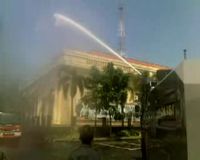 Mapolrestabes Surabaya Terbakar
