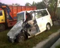 Kecelakaan Maut di Mojokerto Tewaskan 4 Pemudik 