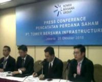 Pencatatan Saham Tower Bersama di Bursa