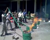 Pemusnahan Barbuk Tindak Kejahatan