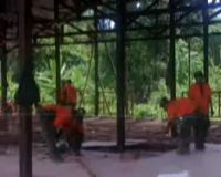Huntara untuk Korban Banjir Wasior