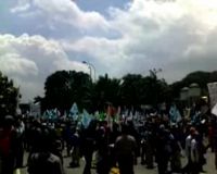 Aksi Tolak UU Tentang Ketenagakerjaan