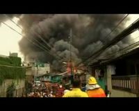 Pemukiman Kumuh di Filipina Terbakar