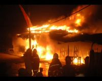 Pasar Loak Surabaya Terbakar