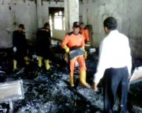 Polisi Olah TKP Kebakaran RSUD Semarang