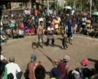 Tradisi Tiban, Perang Cambuk dengan Lidi Aren