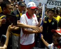 Pawai Obor SEA Games di SCBD