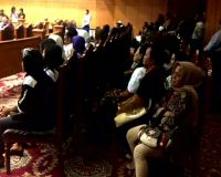 Pendukung Para Cagub Banten Tumplek di MK