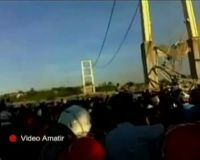Video Amatir Sesaat Jembatan Kutai Kartanegara Runtuh