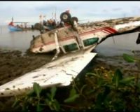 Pesawat Cesna Jatuh di Pantai