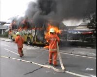 Bus Transjakarta Terbakar