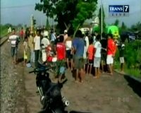 Pedagang Sayur Tewas Tertabrak Kereta
