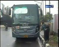 Bus TransJakarta Tabrak Penyeberang