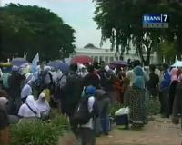 Suasana Terkini di Depan Istana Negara