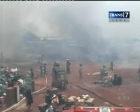 Pemukiman Terbakar, Warga Menangis