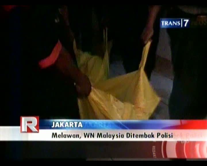 Melawan, WN Malaysia Ditembak Polisi