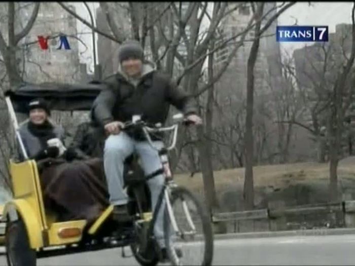 Penarik Becak di New York