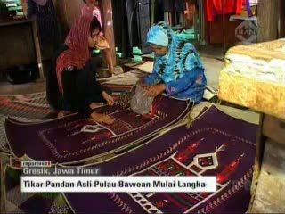 Tikar Pandan Asli Pulau Bawean Mulai Langka