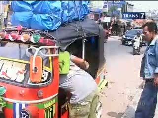 Para Sopir Bajaj Mudik ke Kampung Halaman