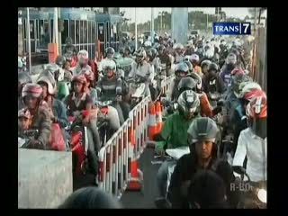 Sejumlah Pemudik Motor Dihimbau Menggunakan Bus Gratis