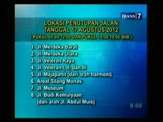 Alih Arus Sekitar Istana Negara Menjelang Perayaan Proklamasi