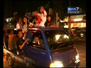 Suasana Malam Takbiran di Kota Bandung