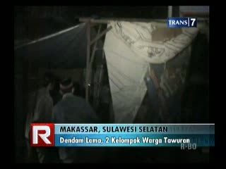 Dendam Lama, 2 Kelompok Warga Tawuran