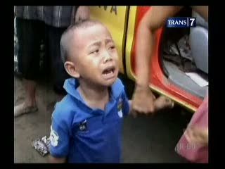 Terpisah Dari Orangtua, Sang Anak Histeris