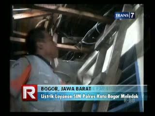 Listrik Layanan SIM Polres Kota Bogor Meledak