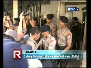 Sidang Perdana John Kei Dikawal Ketat Polisi