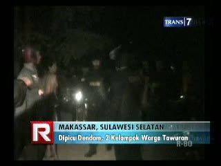 Dipicu Dendam, 2 Kelompok Warga Tawuran