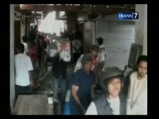 Kebakaran Pasar Pedagang Panik