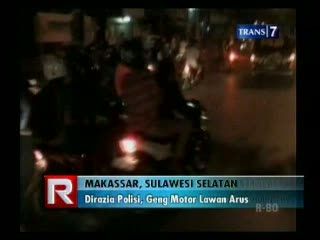 Dirazia Polisi, Geng Motor Lawan Arus
