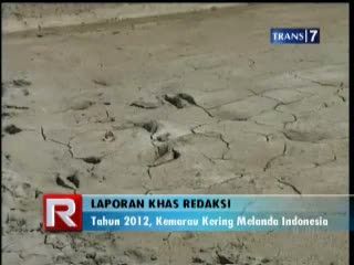 Tahun 2012, Kemarau Kering Melanda Indonesia
