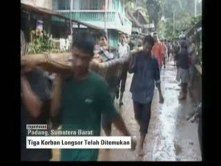 Tiga Korban Longsor Telah Ditemukan