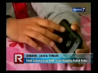 Tolak Gabung Grup BBM, Siswa Dianiaya Kakak Kelas