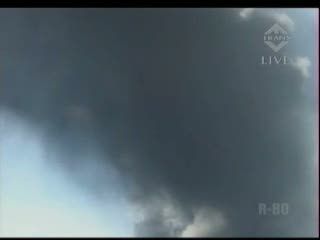 Semburkan Debu Vulkanik Gunung Gamalama 