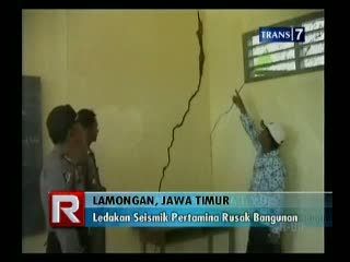 Ledakan Seismik Pertamina Rusak Bangunan