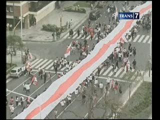 River Plate, Bendera Raksasa Membentang