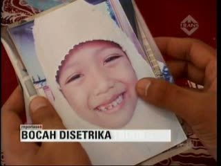 Bocah yang Disetrika Sudah Mulai Sekolah Lagi