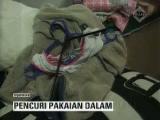 Pencuri Pakaian Dalam Beraksi, Kaum Wanita Resah