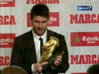 Messi Rebut Sepatu Emas