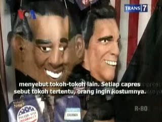 Prediksi Pemilu Amerika Lewat Topeng Halloween