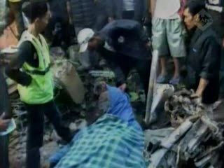 Truk Terguling, Diduga Rem Blong