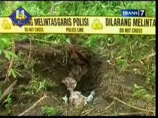 Mayat Bayi Berkafan di Kebun Singkong