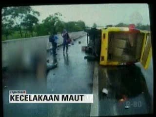 Bus Sarat Penumpang Terguling, 2 Tewas 14 Luka-luka