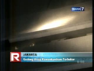 Gedung Arsip Kemenkumham Terbakar