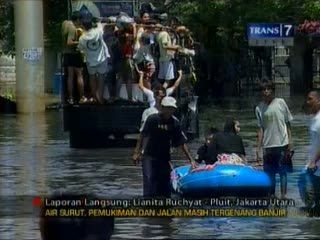 Situasi Banjir di Ibukota Rabu Siang