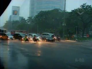 Hujan Deras Kembali Guyur Jakarta