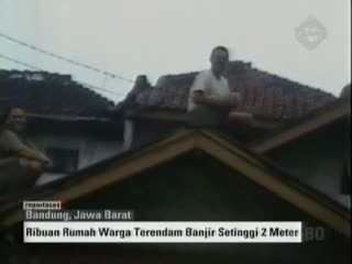Ribuan Rumah Warga Terendam Banjir Setinggi 2 Meter